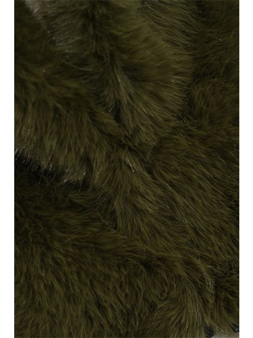 Giacca ECO026 effetto pelliccia YES LONDON | ECO026VERDE MILITARE